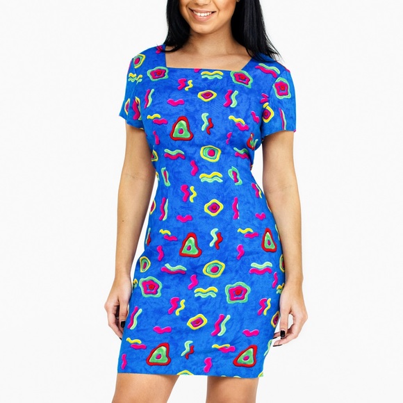 Jessica Howard Dresses & Skirts - Vintage Geometric Print Dress Jessica Howard Dresses & Skirts - Vintage Geometric Print Dress